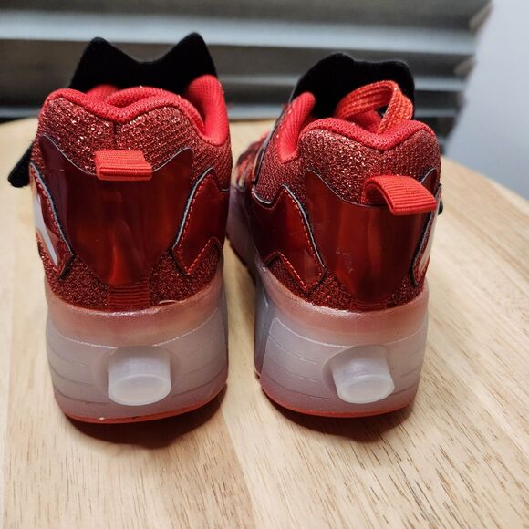 SD Speed Rechargeable Skate Sneakers – Kids EU 29 – Red, Retractable Wheel - Picture 5 of 9